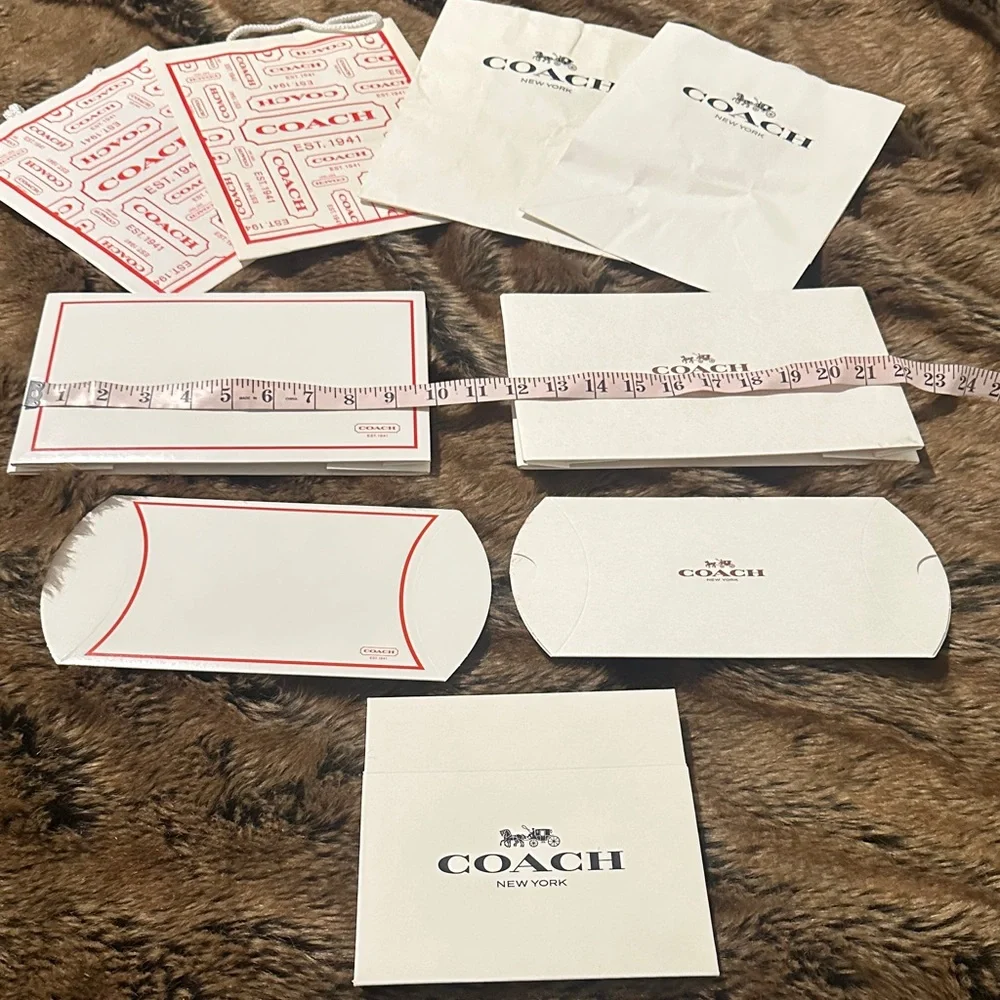 4 Coach Gift Bags 5 Coach Boxes